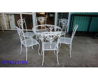 Bàn ghế sắt mỹ thuật BG18