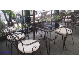 Bàn ghế sắt mỹ thuật BG27