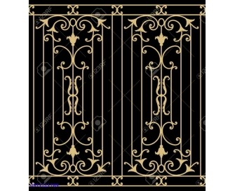 Xen hoa cửa sổ sắt mỹ thuật XH24